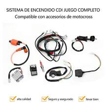 Electrics Para Atv Quad 125/150/200/250cc Cdi Coil Cableado Conjunto de Estator CDI de Arnés de Cableado Eléctrico for ATV QUAD 250CC - A - Ver 2