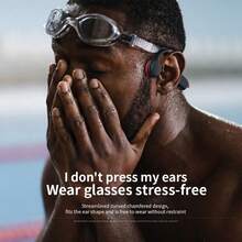 VAORLO 热销游泳骨传导耳机，蓝牙5.3，HiFi立体声低音音乐，内置32G内存，支持MP3音乐播放，IPX8级防水，游泳潜水耳机，耳挂式设计，运动降噪，骑行健身耳机，带麦克风，兼容手机、笔记本电脑和台式电脑。 - 查看 6