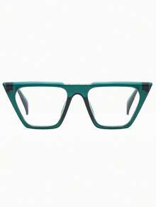 1 Pair Women's Y2K Dopamine Color Oversized Cat Eye Retro Everyday Commute Chic Streetwear Decorative Glasses, Metal Hinges, Computer Glasses, Suitable For Reading, Back To School, Comfortable Wear - Multicolor - View 2