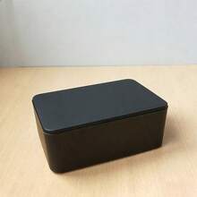 1/2 Wet Wipes Dispenser | Black Plastic Tissue Box With Cover | Wet & Dry Use | Modern Stylish Design | Ideal For Bathroom And Office | Durable Storage Solution, Wet Wipes Dispenser Box - Multicolor - View 9