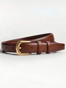 1/2pcs Women's Fashion Belt, Elegant Pin Buckle Waist Belt, Suitable For Party, Business Casual, Valentine's Day Gift, Summer, Autumn, Halloween And Other Occasions - Multicolor - View 8