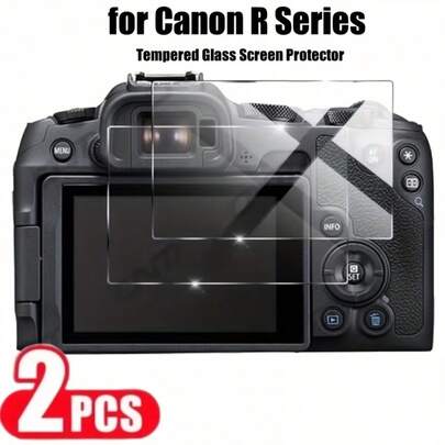 2pcs Transparent Screen Protector, Compatible With R6/R6 II/EOS R7/R6 Mark II, Tempered Glass Screen Protector, 9H Hardness, Christmas Gift, Easy To Apply, High Definition, Anti-Scratch, Anti-Fingerprint, Matte Design, Camera Accessories, Scratch-Resistant, High Image Quality, Durable Protection, Suitable For Tech Enthusiasts And Professional Photographers