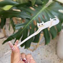 Bộ 3 kẹp tóc hình mèo bằng nhựa acetate, kẹp tóc hình mèo hoạt hình dễ thương, phụ kiện tạo kiểu tóc hàng ngày tối giản ngọt ngào cho bé gái, thích hợp cho mùa hè, kỳ nghỉ, du lịch. - Nhiều màu - Xem 6