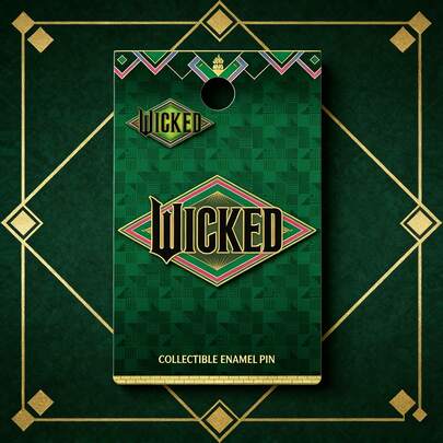 Monogram Universal 1 chiếc ghim cài áo bằng kim loại tráng men chính hãng "Wicked", thiết kế tối giản theo chủ đề âm nhạc, phụ kiện thời trang cho túi xách, áo khoác, ba lô, đồ sưu tầm, món quà tuyệt vời cho bạn bè.