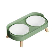 New Stainless Steel Elevated Double Bowl For Cats And Dogs, Integrated Food And Water Bowls On High Stand, Designed For Small Pets, Raised Design Protects Neck, Fashionable Pet Feeder - Multicolor - View 14