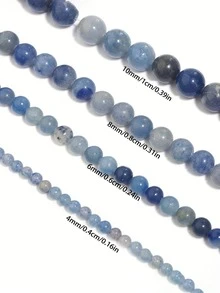 4、6、8、10毫米紫色梦幻紫水晶珠天然石英水晶石散珠，适用于珠宝制作DIY手链。 - 紫色 - 查看 8