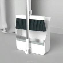 Juego de escoba y recogedor, escoba de alta gama transparente gruesa al por mayor, combinación de cepillo y recogedor para barrer - Escoba multicolor - Ver 1