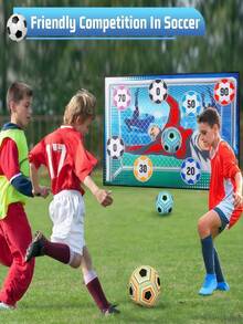 Football Digit Game Fabric Mute Toy, Indoor Outdoor Sports Interactive Digit Portable Storage Family Party Multiplayer Entertainment, Suitable For 3-12 Years Old Boys, Gift For Birthday - Multicolor - View 7