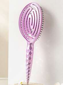 Lược chải tóc cầm tay cỡ lớn đa năng, chất liệu ABS mạ điện, lược rỗng, lược massage tạo kiểu tóc unisex, bao bì sang trọng, thích hợp làm quà tặng, mùa hè, kỳ nghỉ, du lịch. - Nhiều màu - Xem 9