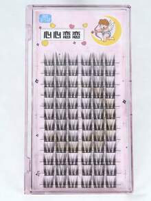 12对卷翘假睫毛，基础化妆品 - 黑色 - 查看 4