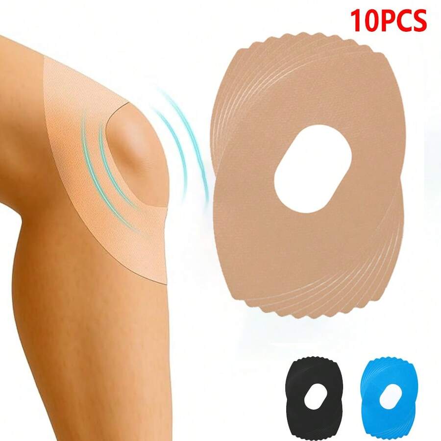 10 Rolls Pre-Cut Breathable Elastic Sports Medical Tape, Latex-Free Fit For Knee Support And Muscle - Elastic Sports Medical Tape For Knee Support And Muscle
