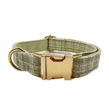 2pcs/Set New INS Style Solid Color Woven Plaid Pet Zinc Alloy Buckle Collar & Leash Set, Soft & Comfortable Material, Durable Zinc Alloy Buckle, Adjustable Size Suitable For Small/Medium/Large Dogs, Metal Buckle Easy To Fasten And Quick Release, Suitable For Valentine's Day, Wedding, Birthday Gifts (Due To Fabric Batch Difference, Color May Vary Slightly, Sent Randomly) - Multicolor - View 9