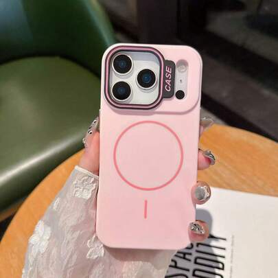 1 chiếc ốp lưng từ tính Ins Summer Macaron mới, tương thích với iPhone 17 Pro Max, 16 Thin Ring Wireless Charging, 15 Plus Elegant, 14 Minimalist Niche, 13 PM Fashion Versatile, 13 Contrast Color Lens, 12 Creative Personalized, 11 Full Coverage Anti-Drop Soft Case