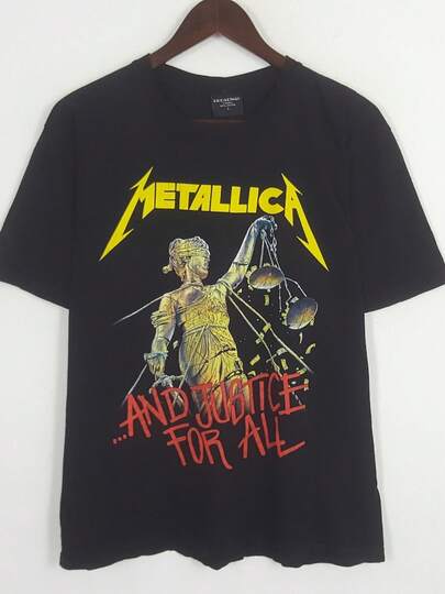 Vintage Metallica And Justice For All Metal Rock Band Tshirt Men Clothes,Tops For Women,Women Tops,Girls Clothes,Boys Clothes,Boys Tshirt,Tops For Girls,Summer Clothes,Funny T Shirts,Graphic Tee,Gym T Shirt,Tops For Going Out,Summer Holiday Outfits