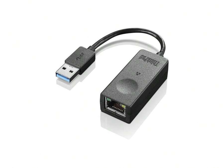 Lenovo ThinkPad USB3.0 To Ethernet Adapter - 黑色 - 查看 1