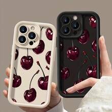 Funda para teléfono: Funda linda con diseño de cerezas rojas, compatible con iPhone 16 Pro Max, 15 Plus, 14, 13, 12, 11, 7, 8, XS Max, XR y 16E. Esta funda creativa de dibujos animados es el regalo perfecto para parejas, amigos y familiares, ofreciendo protección total para ambos. teléfonos móviles, bolsos, accesorios para móviles, fundas para teléfonos, decoración de interiores, accesorios, fundas transparentes para teléfonos, verano, correas para teléfonos, fundas para teléfonos de hombre, fundas negras para teléfonos, fundas rosas para teléfonos, fundas para teléfonos de hombre, fundas para teléfonos de mujer, protección para teléfonos móviles, accesorios de playa, productos de fresa, fundas protectoras para teléfonos. - Estilo (1 pieza) - Ver 5