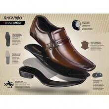 Rafarillo Men's Dress Shoes In Black Leather, Comfortable For Weddings, Work, Adult, Original 34013 - màu đen - Xem 4