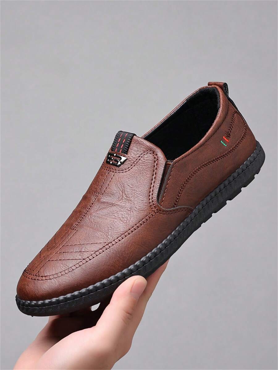 Men's Casual Slip-On Loafers, Soft Sole Comfortable Versatile Driving Shoes, Suitable For Daily And Outdoor Use
