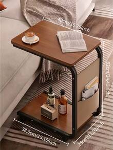 这款带轮边桌采用金属框架和木质桌面，可用作咖啡桌或沙发旁的边桌。易于清洁、方便移动、坚固耐用。适合放置在沙发旁、卧室，室内外均可使用。也可作为节日礼物或客厅装饰品。 - 多重規格 - 查看 2