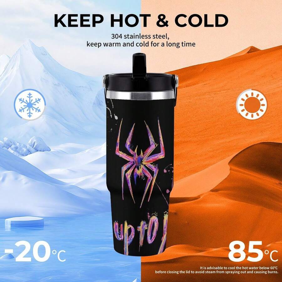 30oz  It's Up To You Stanley Style Tumbler Wrapped Graffiti SGRHO Mug - 白色 - 查看 1