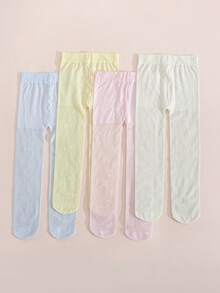 4 đôi quần tất mỏng họa tiết hoa jacquard màu kẹo ngọt dễ thương cho bé gái, quần legging bó sát màu bánh macaron tươi mát, thích hợp phối với nhiều loại váy, phong cách công chúa nữ tính, thích hợp mặc ở nhiệt độ trên 25°C. - Nhiều màu - Xem 11