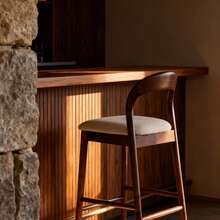 Dining Chairs - Walnut Wood Color - View 7