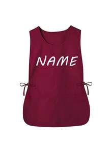 1pc Customized Dust-Proof Apron - Personalized Nordic Style Sleeveless Kitchen Apron Suitable For Men And Women, Customized Cooking And Washing Apron, Unisex Sleeveless Dust-Proof Apron, Personalized Barber Apron, Customized Cooking Apron, 2-Pocket Quick-Dry Apron Suitable For Men And Women Household - Multicolor - View 13