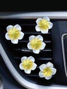 4pcs Car Air Vent Decorative Floral Accessories - One Size 2 - View 8