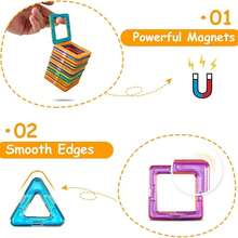 110pcs Magnetic Building Blocks, Magnetic Building Blocks - Multicolor - View 4