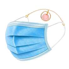 1 chiếc dây đeo khẩu trang tối giản và thời trang, chống thất lạc, phù hợp cho nữ giới. - Vàng - Xem 4