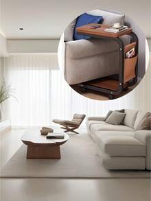 这款带轮边桌采用金属框架和木质桌面，可用作咖啡桌或沙发旁的边桌。易于清洁、方便移动、坚固耐用。适合放置在沙发旁、卧室，室内外均可使用。也可作为节日礼物或客厅装饰品。 - 多重規格 - 查看 6