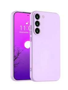 Bộ 2 ốp lưng điện thoại màu tím trong suốt, thiết kế tối giản, chống rơi vỡ, tương thích với Samsung Galaxy S25/S25PLUS/S25 Ultra/A16/A36/A26/A56/A50/A12/A32/A52/A72/A51/A21S/A13/A14/S24/S24PLUS/S24Ultra/S20/S23/S22/A53/S20FE/S21, tương thích với 11/12Pro/12/12X/13Pro/14Pro/15Pro/X3pro, tương thích với 10/9/Note9/12c/Note11pro/Note8Pro/9C/9a/ - Nhiều màu - Xem 2