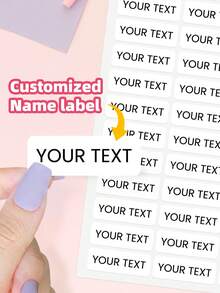 1-360pcs Customizable Name Labels & Personalized Stickers: Waterproof, Oil-Resistant, High Adhesive Strength, No Sticky Residue After Removal - Multicolor - View 1