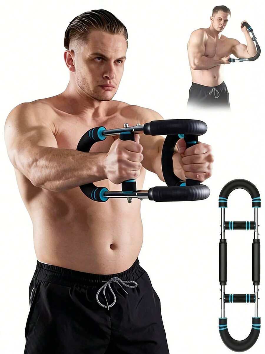 Adjustable 60-110 Lbs Resistance Arm Strength Trainer, Forearm Power Training Device, Portable Home Gym Equipment