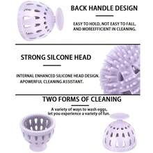 2pcs New Creative Silicone Egg Cleaning Brush - A - View 3