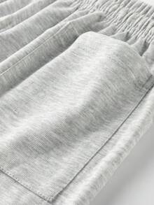 Bộ đồ đôi đồng bộ, quần nỉ ống rộng thẳng unisex, quần thể thao thường ngày, phong cách công sở và đường phố, phù hợp cho cả người trẻ và người trưởng thành, mùa xuân, hè, thu, quà tặng cho bạn trai, bạn gái, chồng, vợ, quà kỷ niệm. - Màu Xám nhạt - Xem 4