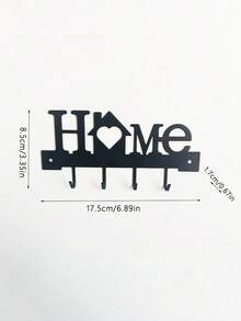 1 pieza Soporte de pared para llaves del hogar, organizador de entrada con ganchos, regalo de Ramadán, almacenamiento de llaves de entrada, gancho decorativo romántico, regalo romántico del Día de San Valentín, decoración del hogar, decoración del Día de la Madre, decoración de Pascua - Multicolor - Ver 7