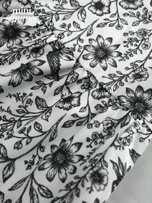 minisummmer 女士春夏条纹休闲无袖连衣裙，圆领，荷叶边下摆设计，适合约会、购物、派对等多种场合——也适合情人节、狂欢节等节日穿着。 - 黑與白 - 查看 5