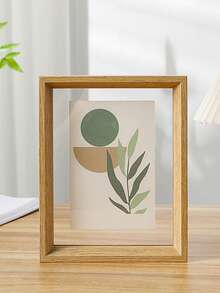 双面相框，高透明亚克力玻璃木纹塑料复古相框，DIY相框，适合放置照片。适用于客厅、卧室装饰、节日派对、生日礼物、家居装饰、室内装饰、创意桌面植物标本收纳、情人节礼物、毕业礼物、毕业季照片收纳。 - A - 查看 7