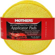 Mothers Microfiber Polishing Pad And Cleaning Pads Car Detailing, 5 Inch Diameter, Yellow, 6 Pack - 1 - View 8