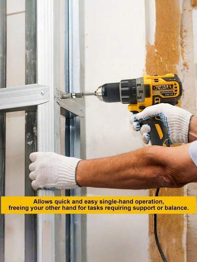 1 قطعة من مجموعة التموضع الربيعي، نوع مثقاب برغي ربيعي، تشغيل بيد واحدة، أداة برغي عالمية، رأس مفك براغي متقاطع