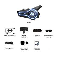 New A3 And A3PRO Helmet Bluetooth Headset Motorcycle Integrated Waterproof Delivery Headset - A3 Hard Wheat - View 15