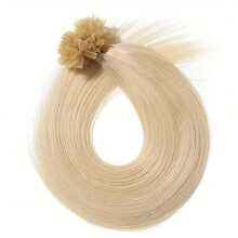 1/2/sacchetto Extension per capelli veri con punta a U e adesivo alla cheratina, extension per capelli veri con fusione, capelli lisci invisibili, capelli Remy di alta qualità - Bionda 2 Borse - Visualizzare 7