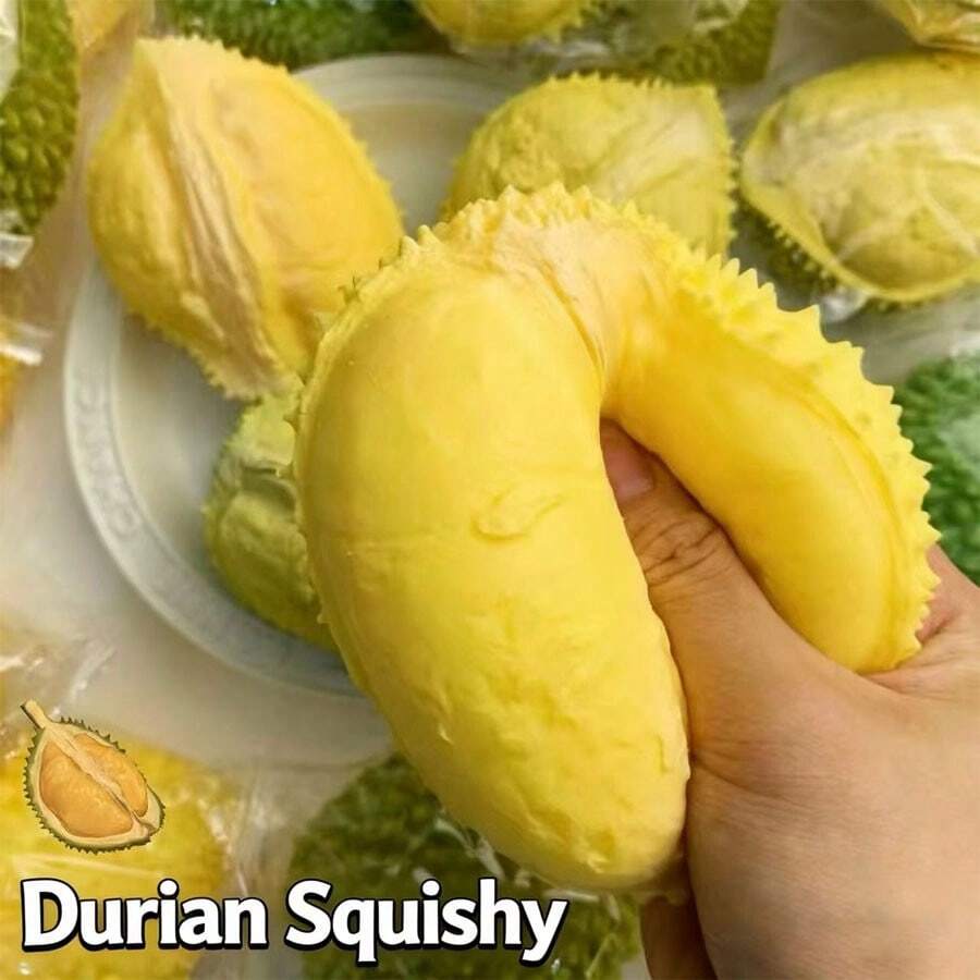 Đồ chơi giảm căng thẳng, Đồ chơi bóp hình nửa quả sầu riêng sống động như thật, Đồ chơi bóp trái cây bằng gel mềm không vỡ, Bóng giảm căng thẳng đàn hồi chậm, Đồ chơi giảm căng thẳng cho văn phòng và học tập, Quà tặng nhỏ - Nhiều màu - Xem 1