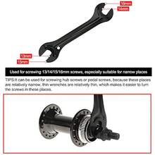 Set de 3 piezas de herramientas de reparación de bicicleta, incluye llave de brazo de biela de 13/14/15/16mm, cortador de cadena - Herramientas para reparar bicicletas - Ver 5