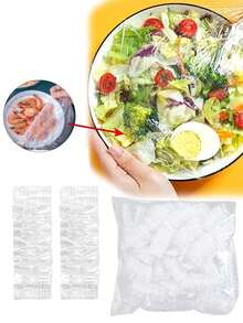 100 miếng màng bọc thực phẩm co giãn trong suốt cỡ lớn, gói nhiều tấm màng bọc thực phẩm co giãn trong suốt cỡ lớn - Màng bọc nhựa thích hợp cho nhà bếp, tủ lạnh, dã ngoại, thức ăn thừa, rau củ, thịt, món tráng miệng - Niêm phong hợp vệ sinh, bảo quản thời hạn sử dụng. - Nhiều màu - Xem 5