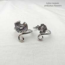 2pcs Adjustable Crochet Tension Ring Set, Vintage Pattern Zinc Alloy Knitting Tool Set, Multiple Floral Patterns Available, Suitable For Beginners And Professionals - 2 Packs - View 14