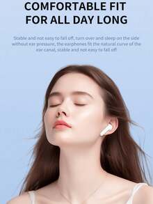 Wireless Earbuds, True Wireless Headphones - Compatible With Apple And Android, Built-In Microphone, Sweat-Resistant, White - View 4