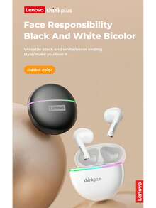 Lenovo 联想 XT97 TWS 蓝牙 5.3 无线耳机，降噪 HiFi 立体声运动耳塞，触控操作，带麦克风和 RGB 灯效 - 查看 8