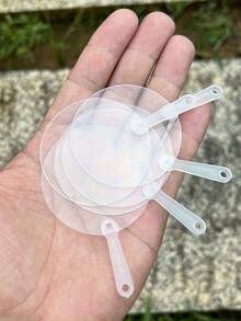 50支迷你透明手扇，手工DIY迷你空白扇，可爱迷你扇，适用于艺术项目、婚礼生日派对回礼、送给朋友、同学、母亲、同事的礼物 - 多色 - 查看 5
